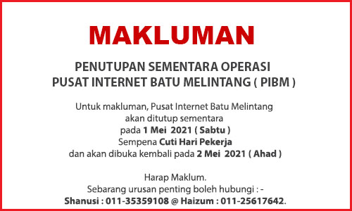 NOTIS PENUTUPAN PI CUTI PEKERJA