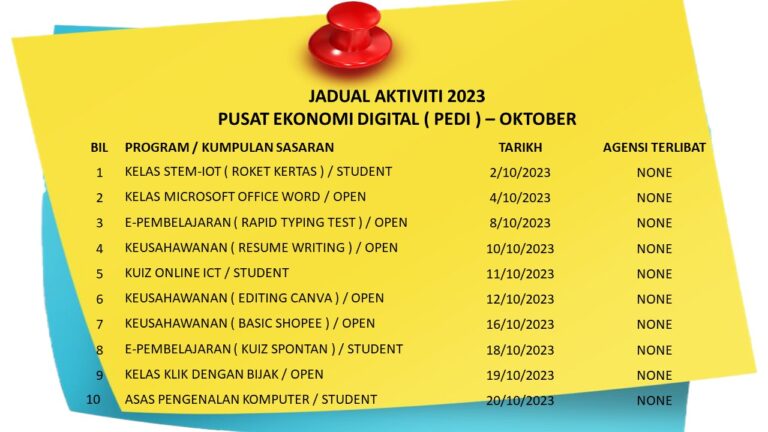 JADUAL XTVT 10